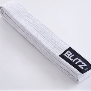 White Blitz plain karate belt (non-WKF)